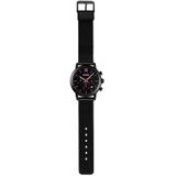 Skmei 9203 Night Light Mannen Kijken Fashion Leisure Multi-Function Timing Steel Mesh Belt Quartz Horloge (Zwart)