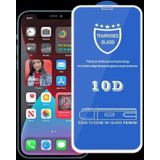 9H 10D volledig scherm gehard glas screen protector voor iPhone 12 Pro Max (wit)