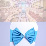 Spandex Stoel Sash fit alle stoel Wedding Chair Sashes Bow Elastic Chair Ribbon Back Tie Bands voor Wedding Party Ceremony Banquet (Wine Red)