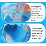 3 in 1 ZP01 Kinderen Tent Play House Tunnel Opvouwbaar Schieten Ocean Ball Pool Toy (Blauwe Zee)