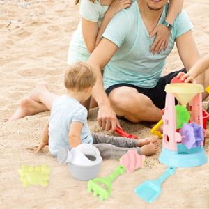 6 in 1 zomer kinderen strand spelen zand speelgoed Sandglass Toy set