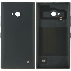 Effen kleur kunststof Batterijvervanging terug dekking voor Nokia Lumia 730(Black)