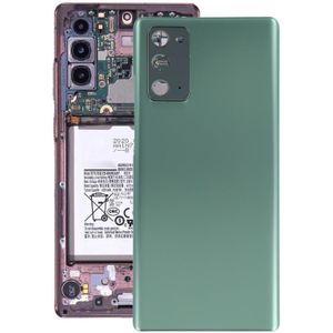 Batterij achterkant met camera lens cover voor Samsung Galaxy Note20 (groen)
