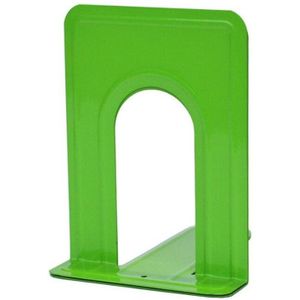 2 stuks eenvoudige metalen Boekensteun frame anti slip boek stand bureaublad organisator (groen)