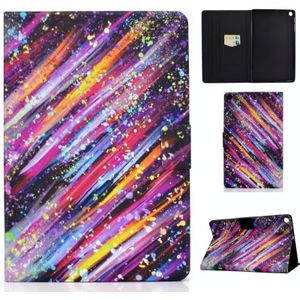 Voor Samsung Galaxy Tab A 10.1 (2019) T515 / T510 Voltage Painted Pattern Tablet PC Protective Leather Case met Bracket & Card Slots & Anti-skid Strip(Meteor)