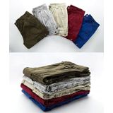 Zomer Multi-pocket Solid Color Loose Casual Cargo Shorts voor mannen (kleur: wijn rode grootte: 32)