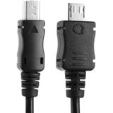 Micro USB mannetje naar Mini 5-pin USB opgerolde kabel / Veerkabel  Lengte: 20cm (kan tot 75cm verlengd worden)