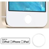 Aluminium Home knop Sticker ingericht voor iPhone 6 & 6 Plus / iPhone 5 & 5 C & 5S  iPad Air / iPad mini Retina  iPod touch 5(White)