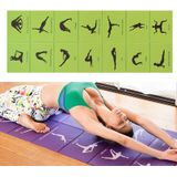 YM15C Draagbare Reizen Dikke vouw Yoga Pad Student Nnap Mat  Dikte: 8mm (Grass Green Print)