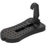 Multifunctionele auto deur dorpel step pedalen pads met veiligheidshamer (zwart)
