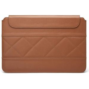 Microfiber Leather Thin And Llight Notebook Liner Bag Computer Bag  Applicable Model: 14-15 inch(Brown)