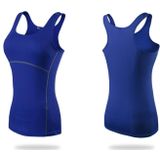 Tight Training Oefening Fitness Yoga Quick Dry Vest (Kleur: Blauwe maat: S)