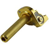 Motorfiets off-road voertuig gemodificeerde CNC handvat gasklem handgreep groot koppel olie visuele gaspedaal versneller (golden)