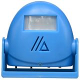 Draadloze intelligente deurbel infrarood bewegings sensor Voice prompter waarschuwing deur klok alarm (blauw)