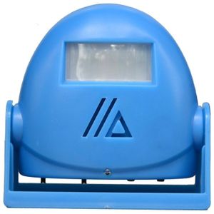 Draadloze intelligente deurbel infrarood bewegings sensor Voice prompter waarschuwing deur klok alarm (blauw)