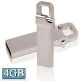 4GB metalen sleutelhangers stijl USB 2.0 Flash schijf