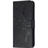 Feather patroon Litchi textuur horizontale Flip lederen draagtas met portemonnee & houder & kaartsleuven voor Huawei Y5 (2019)/Honor 8S (zwart)