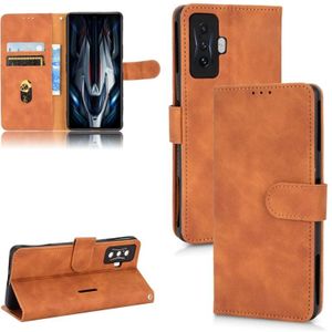 Voor Xiaomi Poco F4 GT/Redmi K50 Gaming Skin Feel Magnetic Flip Leather Phone Case
