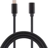 Type-C/USB-C male naar Female netadapter lader kabel  lengte: 1.5 m (zwart)