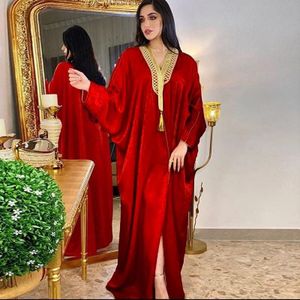 Bat Sleeve Robe Cardigan Jurk (Kleur: Rood Maat: Gratis grootte)