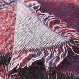 Winter afgeschuurd sjaal kasjmier geruite kleur bijpassende kwast onregelmatige sjaal  grootte: 205 x 65cm (grijs)