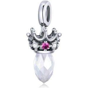 S925 Sterling Silver Sierlijke Crown Hanger DIY Bracelet Ketting Accessoires