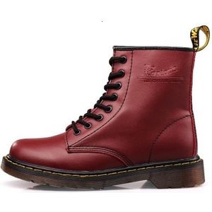 Martin Boots Plus Velvet Couple Tooling Boots  Maat:40 (Rode Wijn)