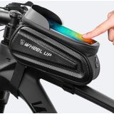 WHEEL UP Hard Shell Fiets tas Front Beam Bag Mountain Bike mobiele telefoon Touch Screen Tube Bag Riding Equipment (Kleurrijke reflecterende modellen)