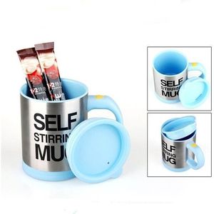 400ml mokken automatische elektrische zelf roeren mok Cup koffie melk mengen mok Smart roestvrijstaal SAP mix Cup Drinkware (hemelsblauw)