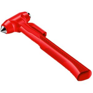 Auto veiligheid levensreddende hamer auto noodsituatie multifunctionele raambreker  kleur: opgewaardeerd rood