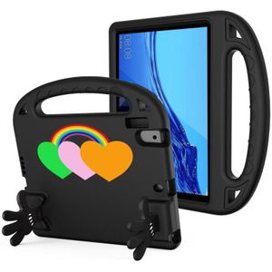 For Lenovo Tab B10 10.1 2020 Love Small Palm Holder EVA Tablet Case(Black)