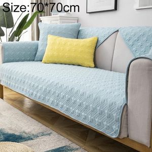 Vier seizoenen universele eenvoudige moderne antislip volledige dekking sofa cover  maat: 70x70cm (Houndstooth blue)