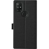 Voor OnePlus Nord N10 5G VILI K-serie Schokbestendig Magnetische Gesp Lederen Telefoonhoes (Zwart)