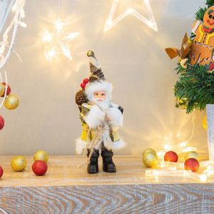 2 stks familie vakantie Santa pop ornament speelgoed  grootte: 22cm (Lattice)