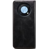 Voor Huawei nova Y90 4G/Enjoy 50 Pro Oil Wax Crazy Horse Textuur Lederen Telefoon Case (Zwart)