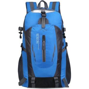 Grote capaciteit reizen alpinisme tas mannen en vrouwen outdoor sport Leisure nylon waterdichte rugzak (blauw)