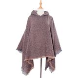 Lente Herfst Winter Geruit patroon Hooded Cloak Sjaal sjaal  lengte (CM): 135cm (DP3-05 Bruin)