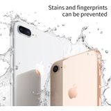 Baseus voor iPhone 8 Plus 4 D Arc rand getemperd glas Protector terug scherm Film(Silver)