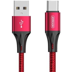JOYROOM S-1030N1 N1 Series 1m 3A USB naar USB-C / Type-C Data Sync Charge Cable (Rood)