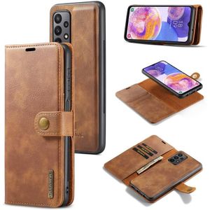 Voor Samsung Galaxy A23 5G DG.Ming Crazy Horse Texture Detachable Magnetic Leather Phone Case (Brown)