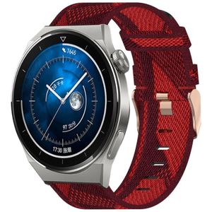 Voor Huawei Bekijk GT3 Pro 46mm 22 mm nylon geweven horlogeband
