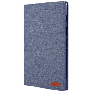Voor Galaxy tab S5e T720/T725 doek Teature horizontale Flip PU lederen draagtas met houder & kaartsleuven (Deep Blue)