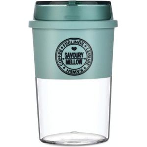 Draagbare Outdoor Plastic Water Cup voor Coffee Cup (Lichtblauw)
