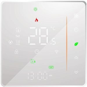 BHT-006GCLW 95-240V AC 5A Smart Home Verwarming Thermostaat voor EU-boiler  bedieningsketelverwarming met alleen interne sensor  WIFI