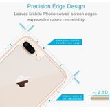 2 stuks voor iPhone 8 & 7 Plus 0.3mm 9H oppervlakte hardheid 2.5D gebogen rand explosieveilige Premium getemperd glas terug Screen Protector