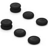 Linker + rechter gamepad Rocker Cap-knop cover voor NS Pro/PS4 (zwart)