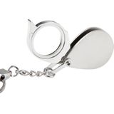 Portable Folding Loupe metalen sieraden antieke Vergrootglas uitvergroten Eye glas Lens sleutelhanger