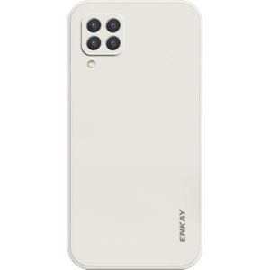 For Samsung Galaxy A22 4G ENKAY Liquid Silicone Shockproof Phone Case(Beige)