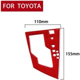 Car Carbon Fiber Gear Panel Decorative Sticker for Toyota Corolla / Levin 2014-2018  Right Drive (Red)