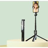 P80 1.33m Gentegreerde Bluetooth Selfie Stick met Vibrato Afstandsbediening Make-upspiegel